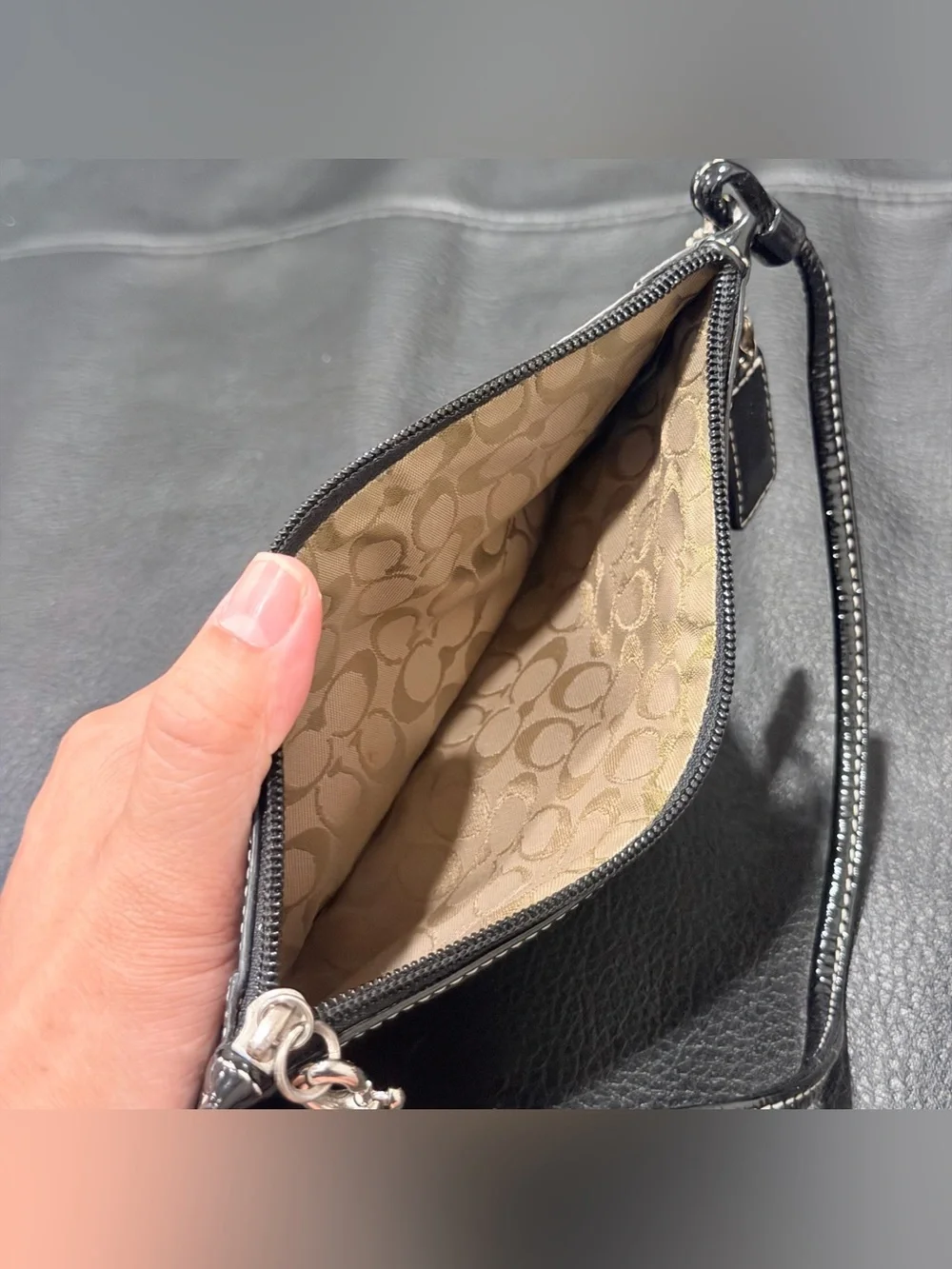 Coach Y2K Patent Leather Wristlet / Clutch Wallet